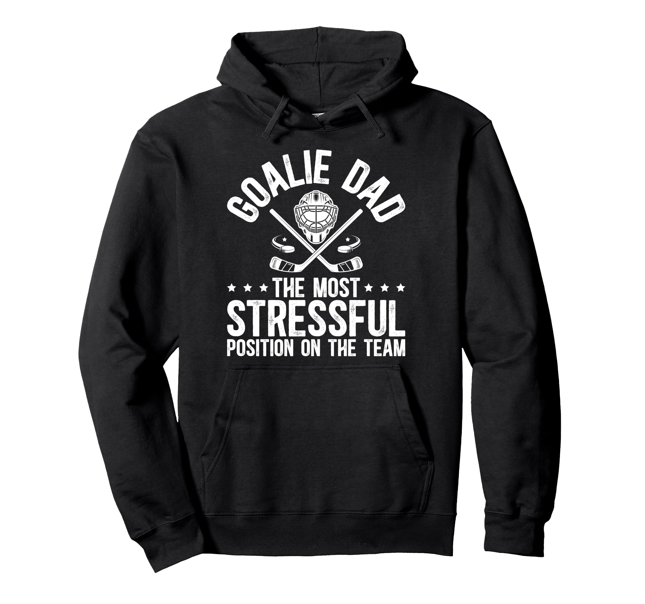 Funny Hockey Goalie Dad Hockey Keeper Hoodie - Graphic Print Men Women