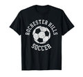 Rochester Hills Soccer Distressed 90S T-Shirt - Minimalist Print for Adults