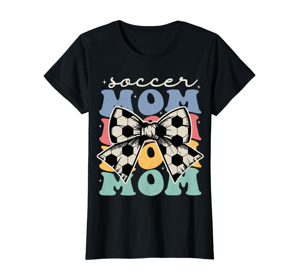 Soccer Mom Groovy Soccer Mom Mothers Day T-Shirt - Graphic Print Men Women