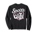 Soccer Gigi Grandma Heart Football Sweatshirt - Graphic Print for Adults