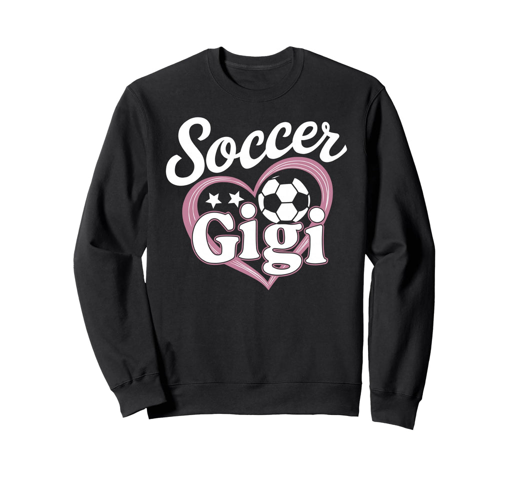Soccer Gigi Grandma Heart Football Sweatshirt - Minimalist Print Men Women