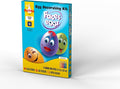 METMA 1999 Egg Decorating Kit Faces - Complete Decorative Eggs Set with Liquid Dyes, Stickers, Egg Spinner, and More - Fun Easter Egg Dye Kit Arts and Crafts for Kids (Faces Eggs)