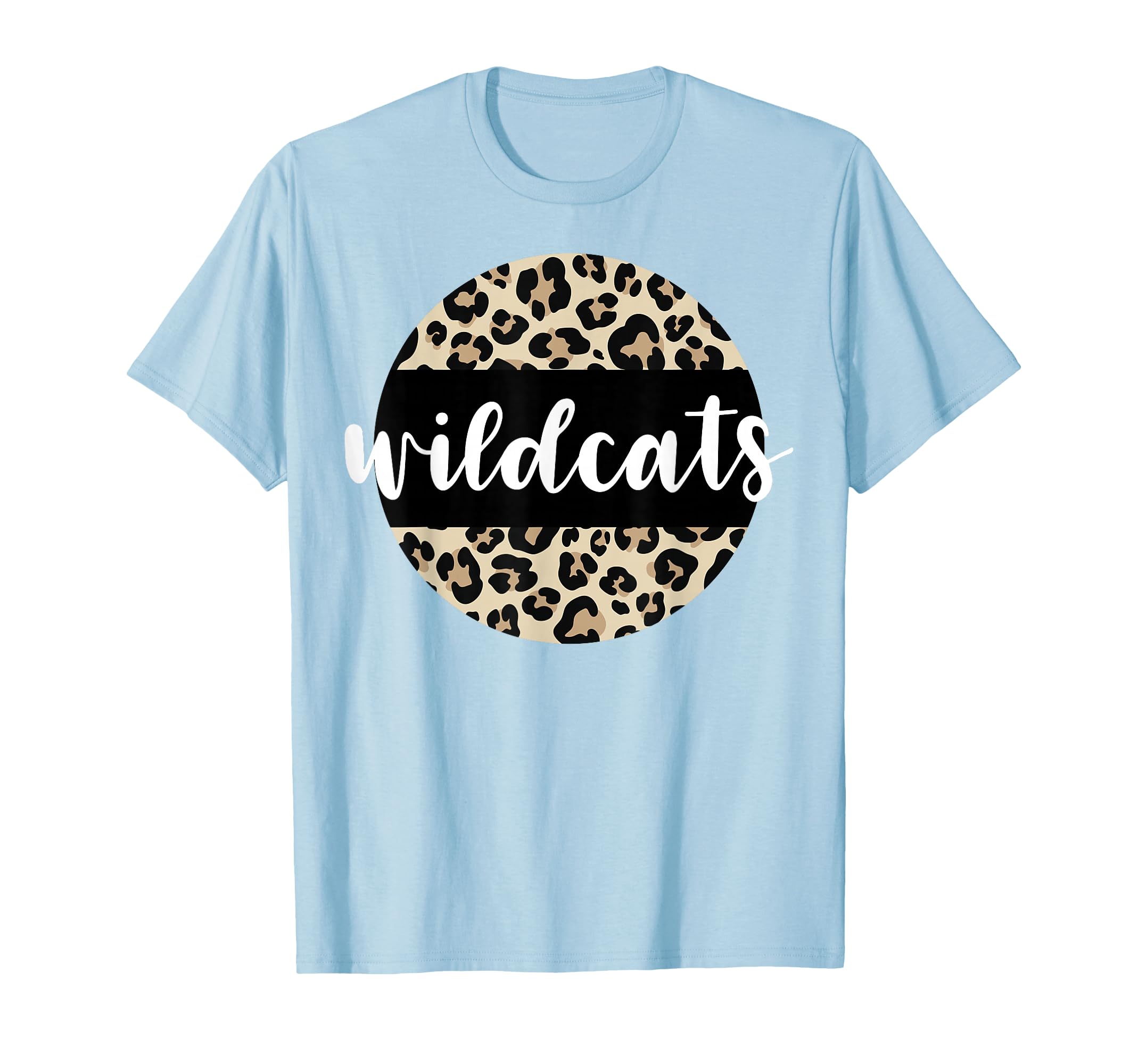 Leopard Wildcats Team Mascot School T-Shirt - Minimalist Print Men Women