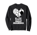 Ball Great Grandma Heart Funny Soccer Sweatshirt - Unique Graphic Unisex
