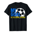 My Goal Is To Deny Yours Soccer Goalie T-Shirt - Custom Art Print Unisex