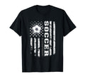 Soccer Usa Us Flag Soccer Coach T-Shirt - Casual Everyday Wear Men Women