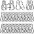 Carabiners Clip Spring Snap Hook,Heavy Duty Galvanized Steel(10&120PcsM6,50PCSM8&30PCSM10) Carabiner,Safety Quick Links Snap Hooks,Spring Clips for Swing Hammock Camping Keychain Outdoor