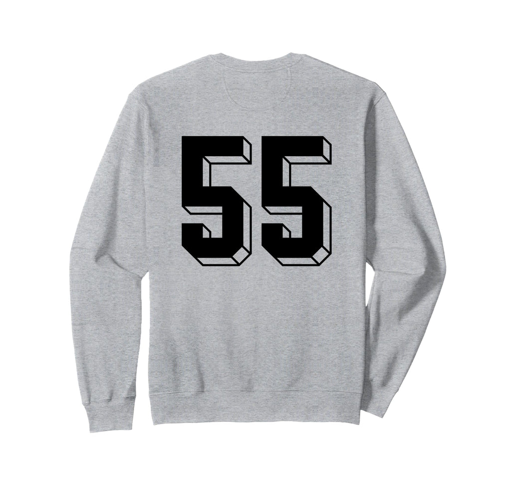 Number 55 Backside 80S 90S Team Sweatshirt - Aesthetic Graphic Men Women