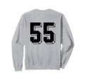 Number 55 Backside 80S 90S Team Sweatshirt - Aesthetic Graphic Men Women