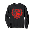 Red Distressed Lifes About Goals Sweatshirt - Streetwear Style Men Women