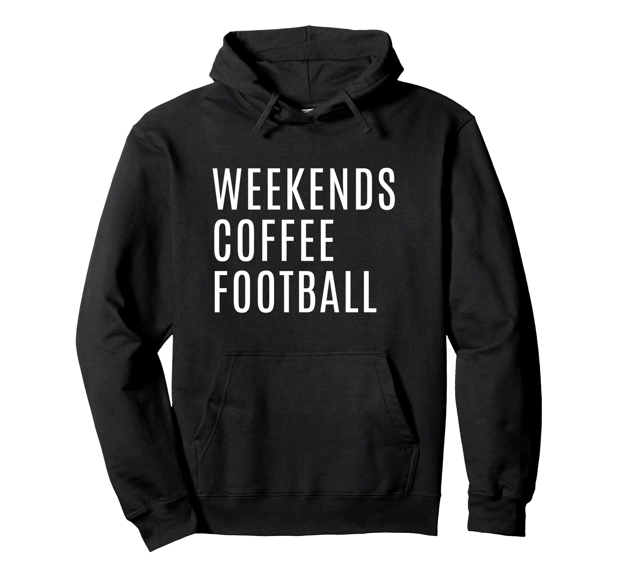 Weekends Coffee And Football Mom Funny Hoodie - Graphic Print Unisex