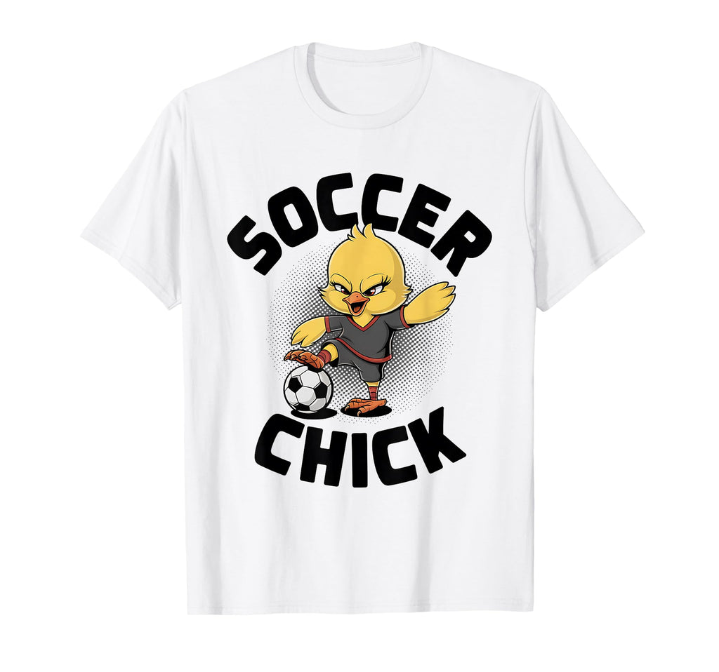 Soccer Chick Soccer Player Soccer T-Shirt - Custom Art Print Unisex