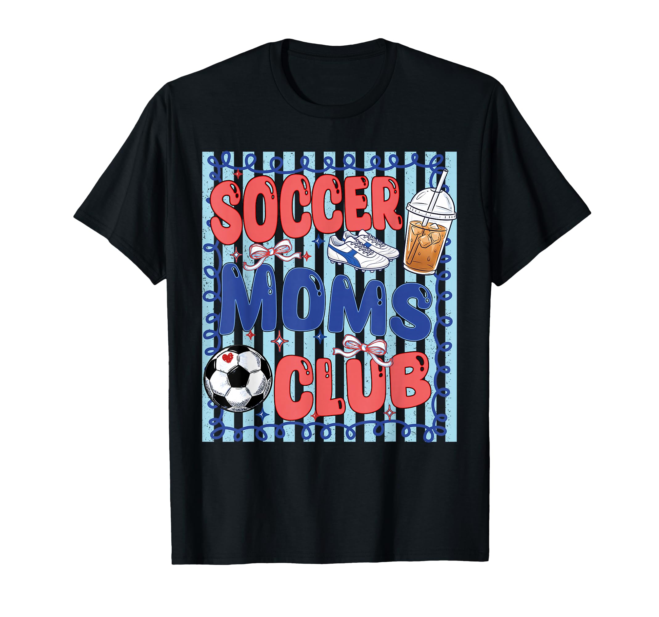 Funny Soccer Mom Club Soccer Mama T-Shirt - Aesthetic Graphic Men Women