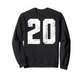 Sport Team Number 20 Sweatshirt - Graphic Print Unisex