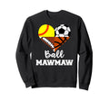 Ball Mawmaw Soccer Football Sweatshirt - Custom Art Print for Adults