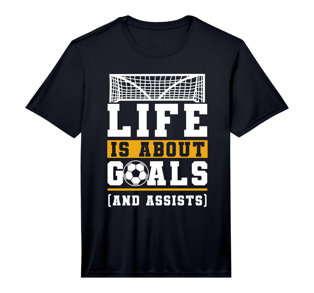 Mens Im Leben Geht Es Um Goals Und T-Shirt - Streetwear Style for Adults