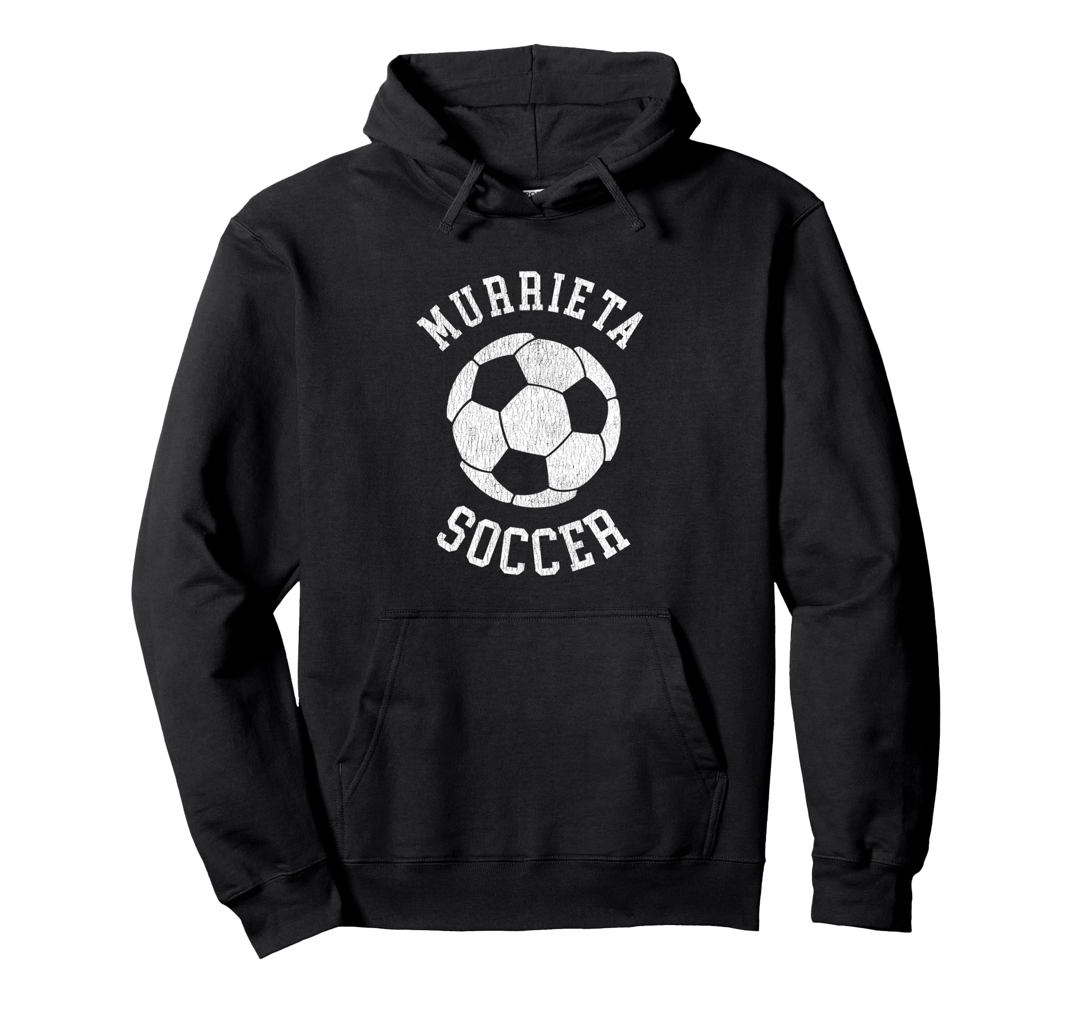 Murrieta Soccer Distressed 90S Hoodie - Streetwear Style for Adults