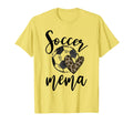 Soccer Mema Leopard Funny Soccer T-Shirt - Graphic Print Unisex