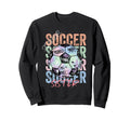 Colorful Soccer Sister Ball Sweatshirt - Minimalist Print for Adults
