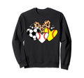 Baseball Softball Soccer Heart Sweatshirt - Novelty Apparel Men Women