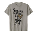 Soccer Gigi Leopard Funny Soccer T-Shirt - Unique Graphic Men Women