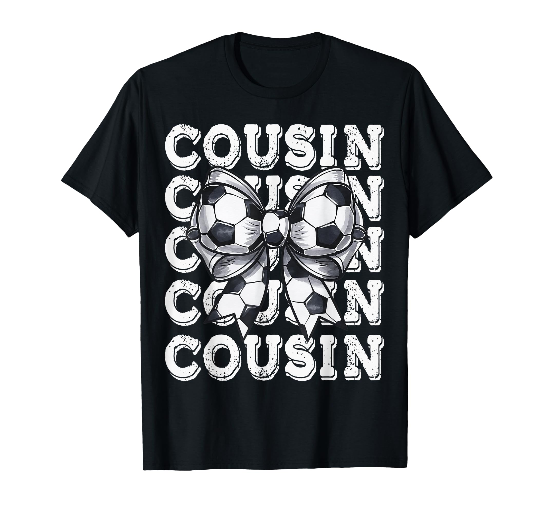 Coquette Soccer Cousin Matching T-Shirt - Fun Novelty Design Men Women