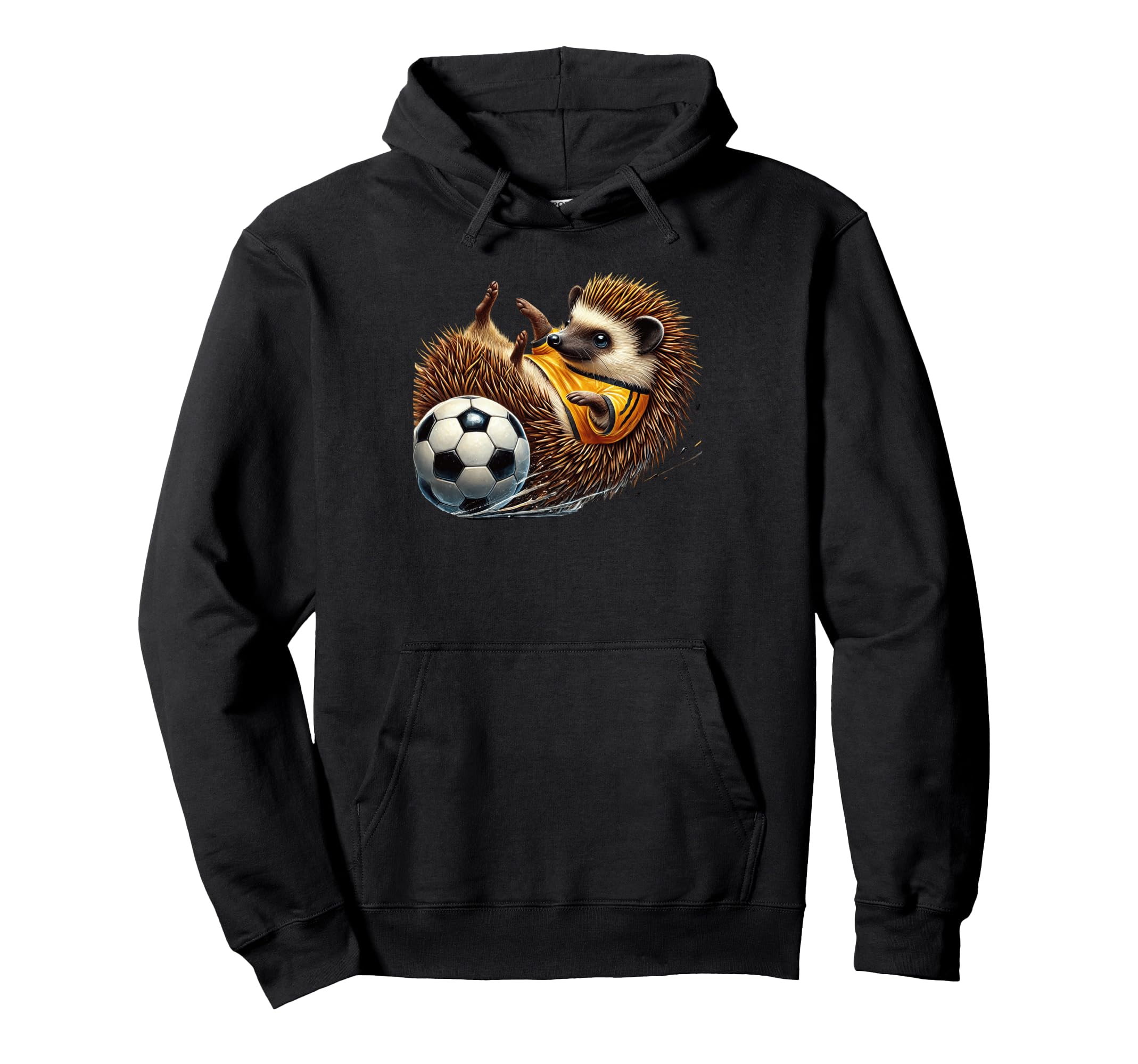 Hedgehog Soccer Player Kicking Ball Hoodie - Streetwear Style Men Women