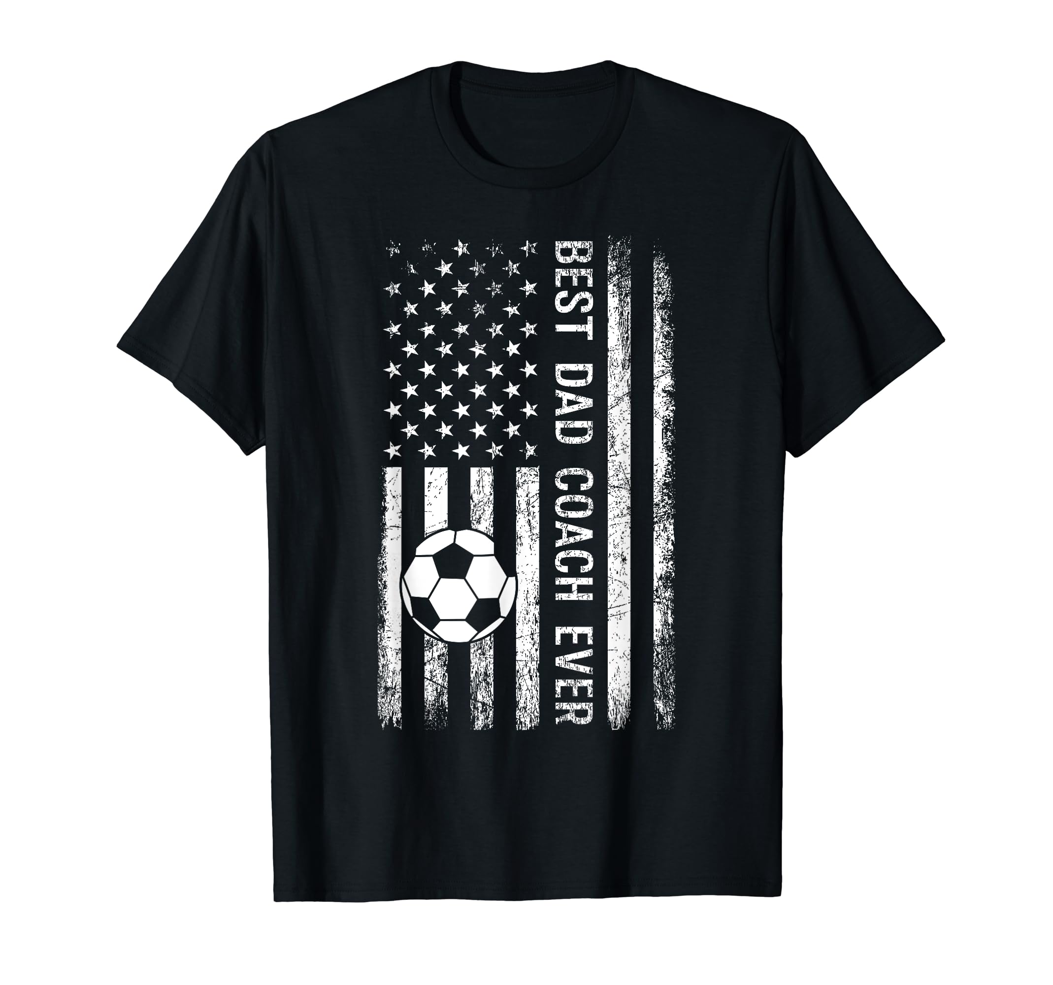 Best Dad Coach Ever Soccer Player T-Shirt - Aesthetic Graphic Men Women