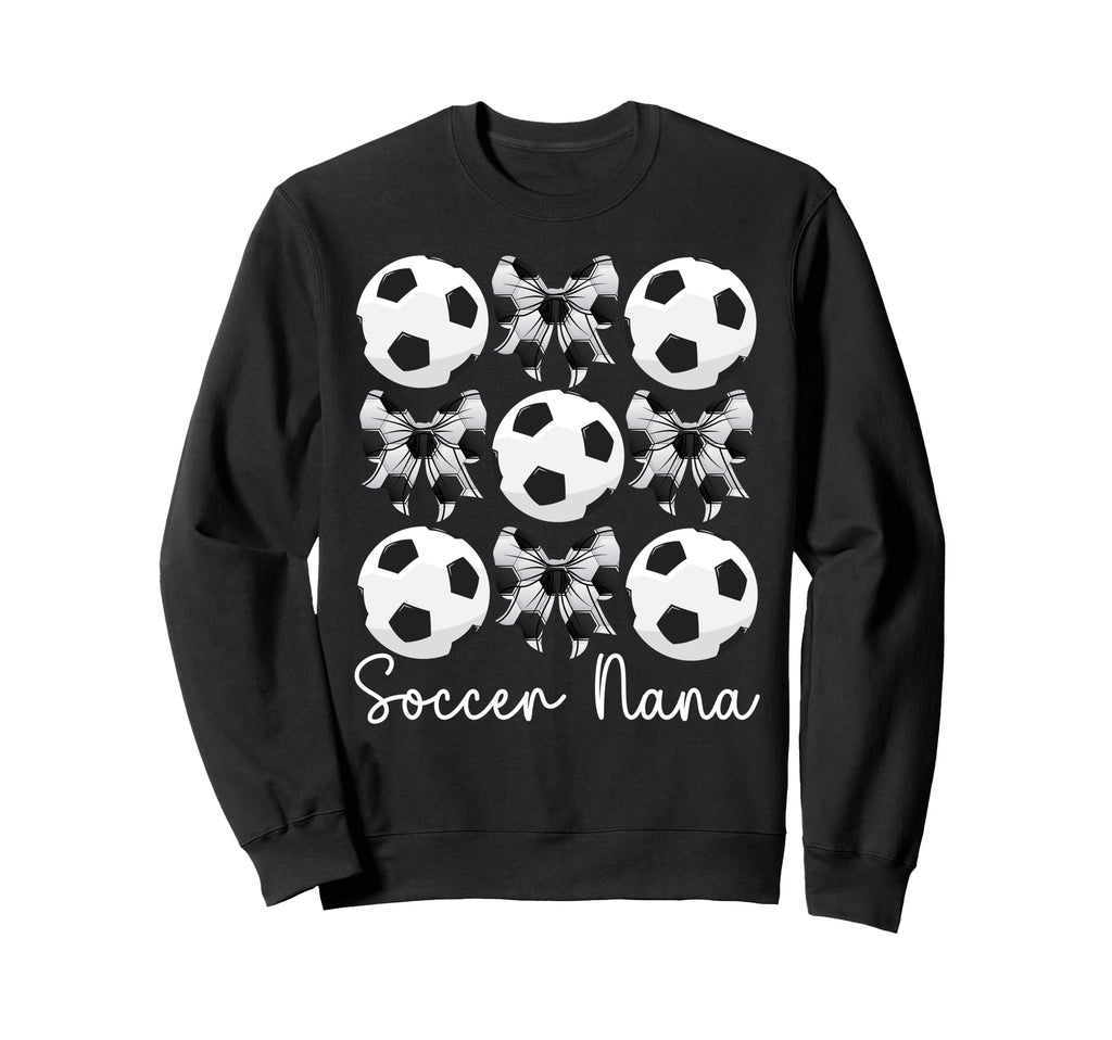 Soccer Nana Coquette Nana Soccer Player Sweatshirt - Unique Graphic Unisex