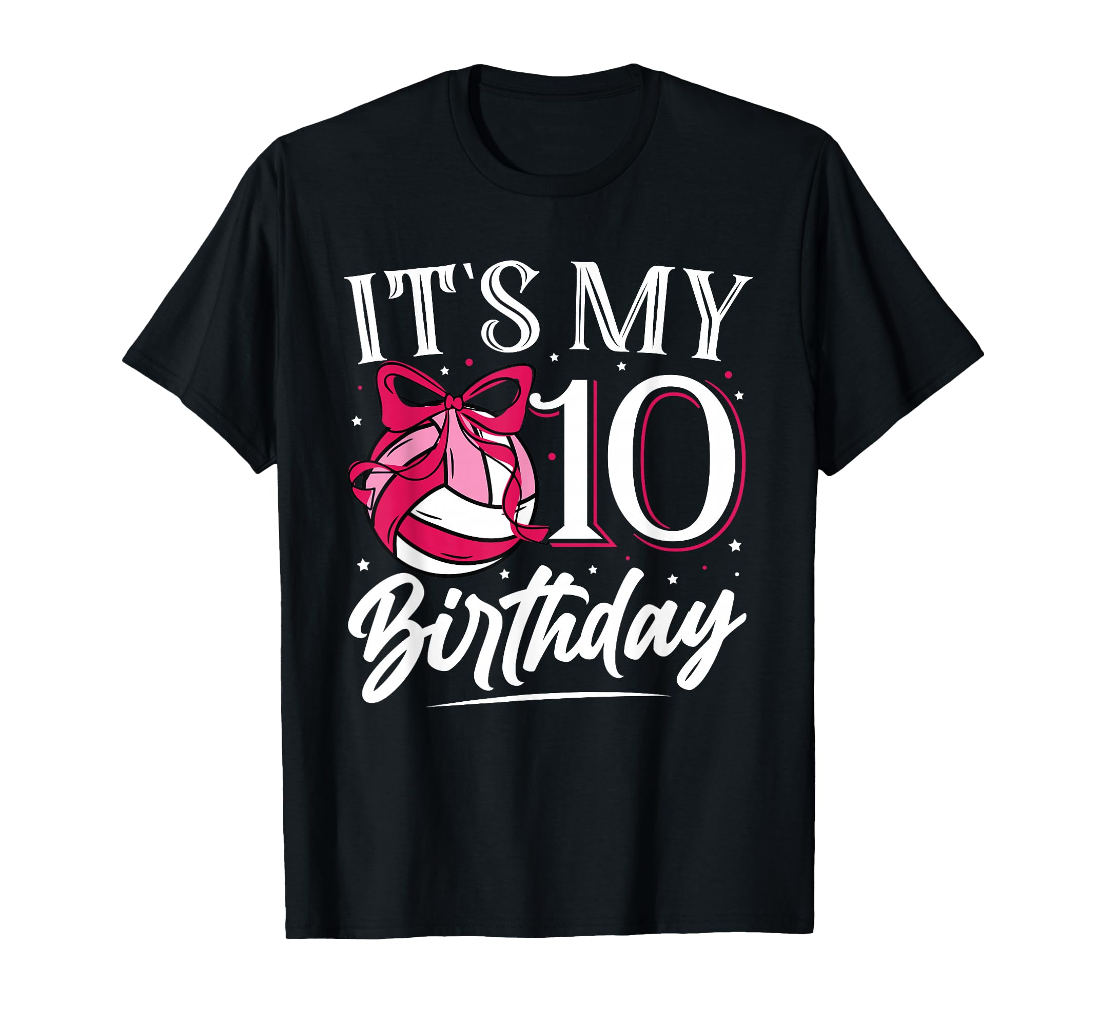 Its My Ten 10Th Birthday Volleyball T-Shirt - Trendy Graphic Men Women