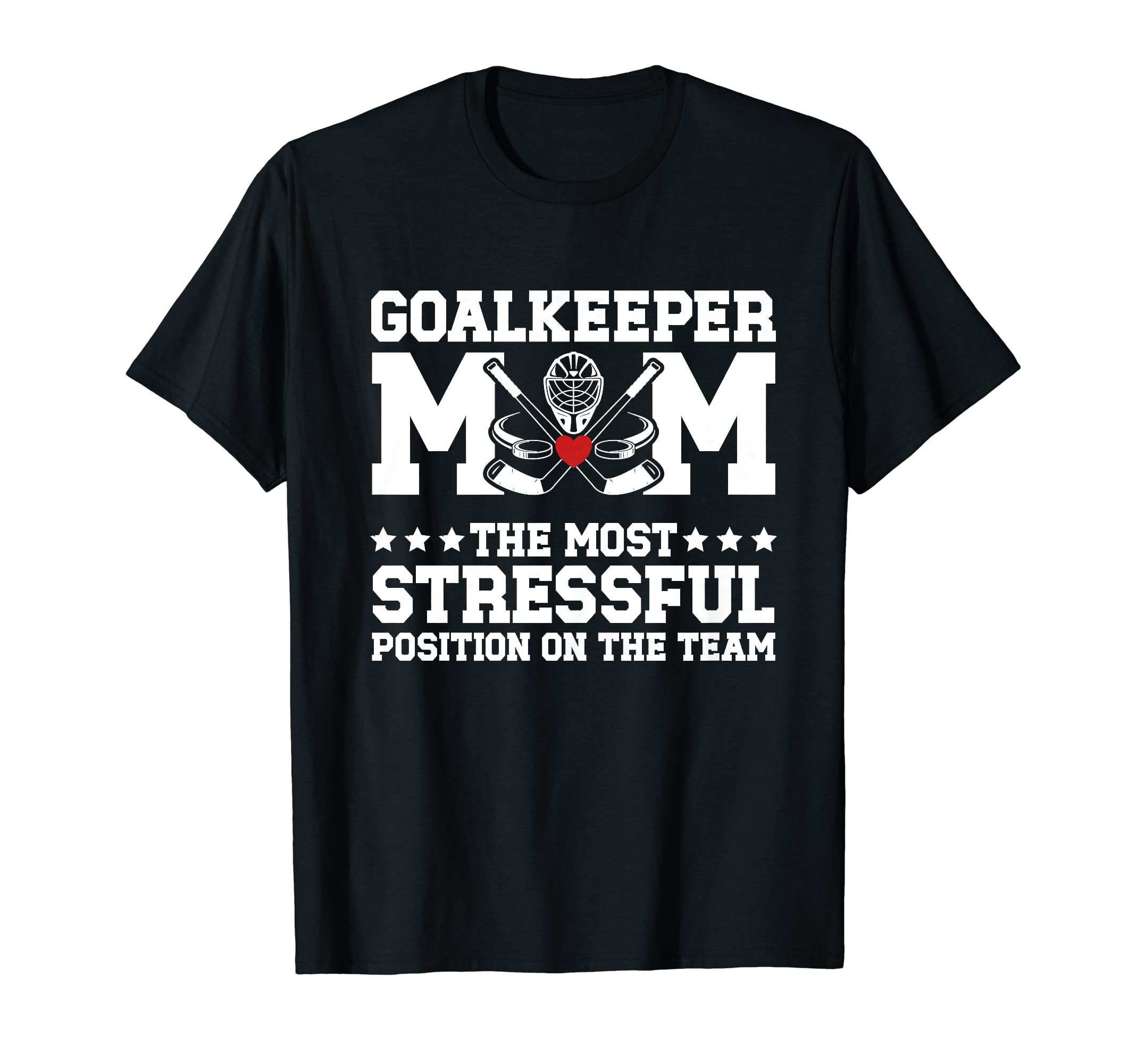 Funny Ice Hockey Goalkeeper Mom Ice Hockey T-Shirt - Unique Graphic Unisex