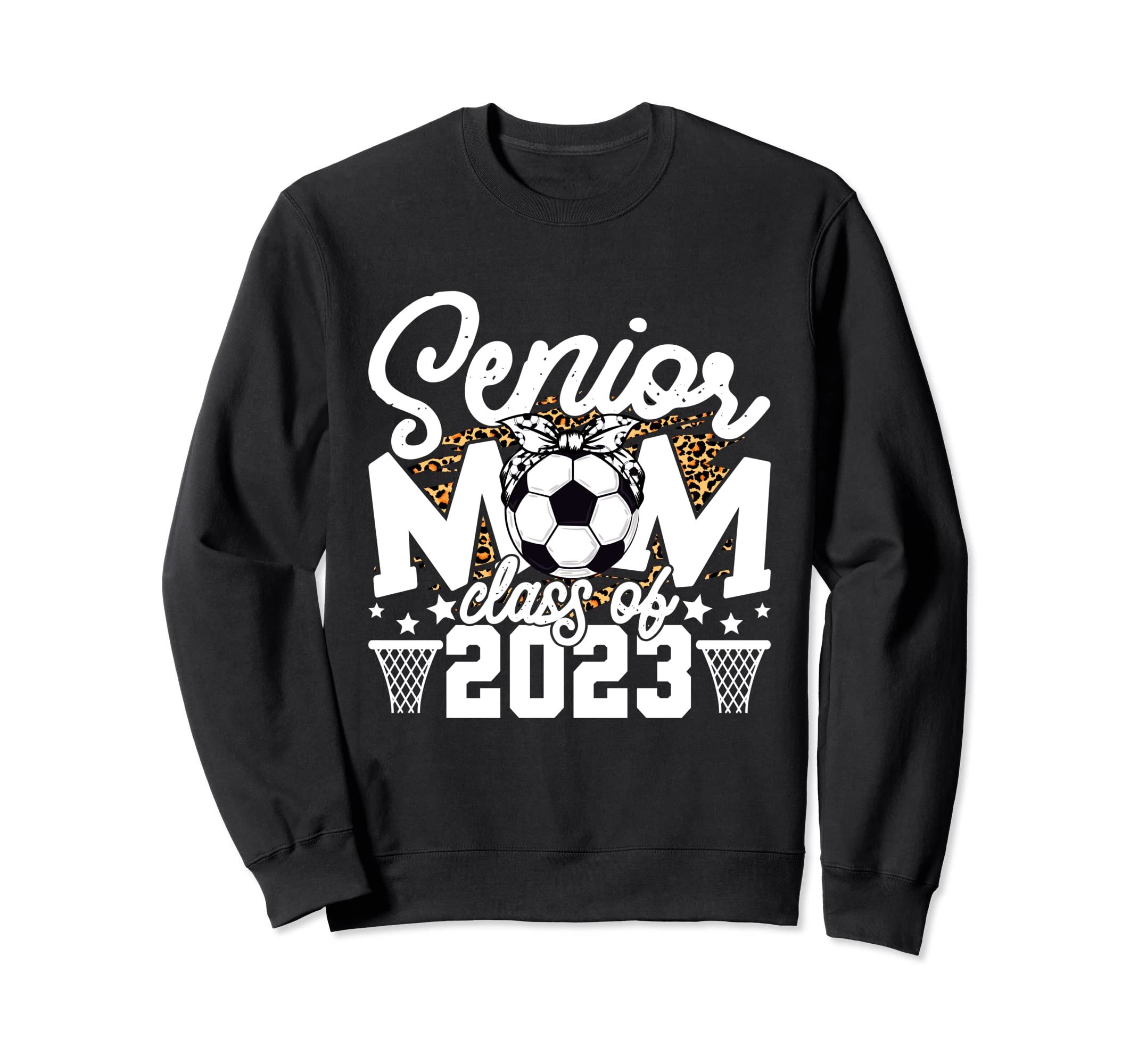 Leopard Senior Mom Class 2023 Sweatshirt - Novelty Apparel for Adults