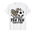 Senior Paw Paw Class 2026 Soccer Leopard T-Shirt - Streetwear Style Unisex