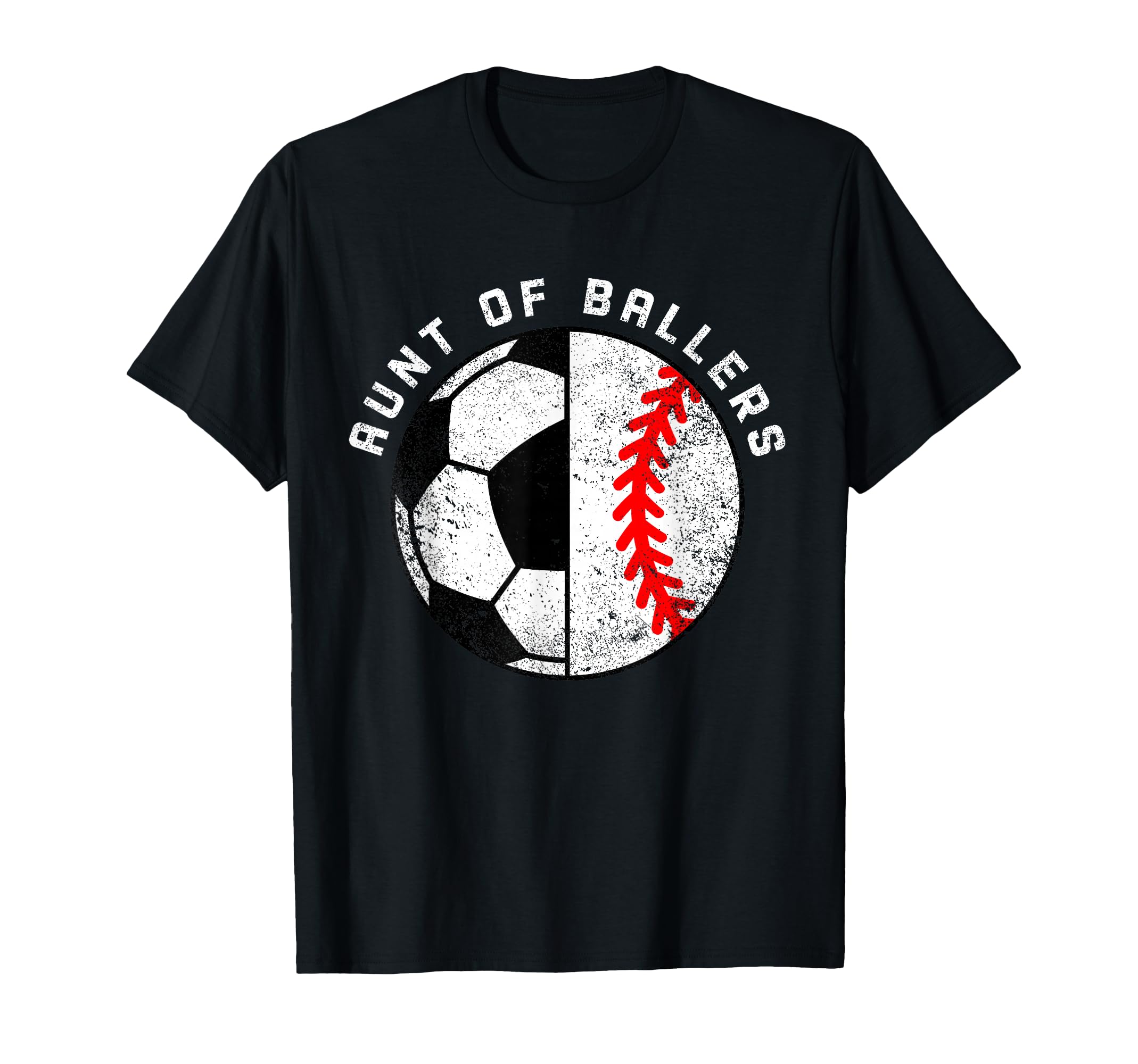 Aunt Ballers Funny Soccer Baseball T-Shirt - Custom Art Print Men Women