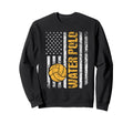 Water Polo Usa Flag Goalie Sweatshirt - Streetwear Style for Adults