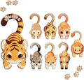 Baby Closet Dividers for Clothes - Set of 8 Unique Animals Design Baby Size Closet Divider Newborn to 24 Months, Babies Wardrobe Closet Organizer Nursery Decor Gender Neutral Kid Clothes Dividers