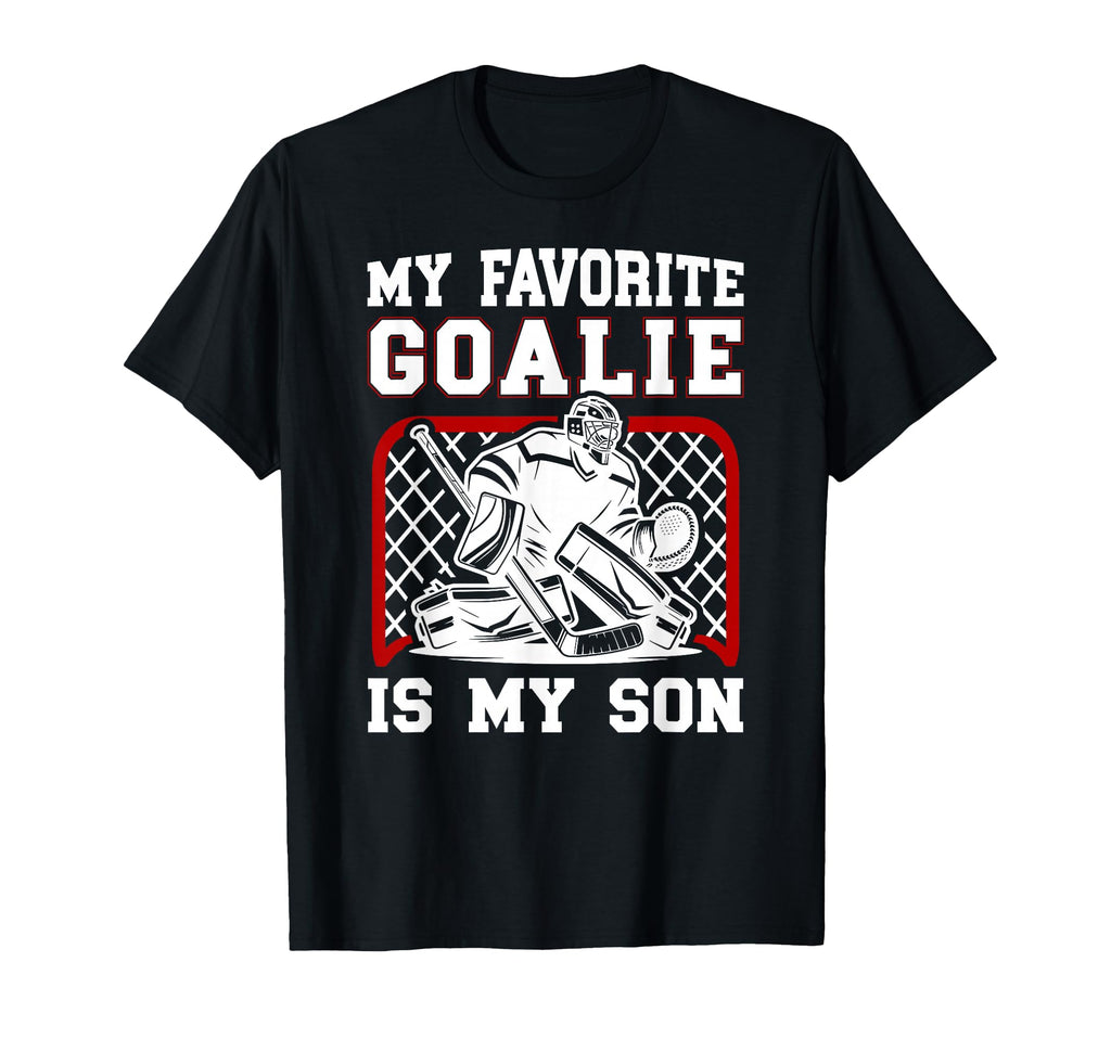 Proud Hockey Keeper Mom Ice Hockey T-Shirt - Fun Novelty Design Unisex