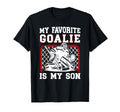 Proud Hockey Keeper Mom Ice Hockey T-Shirt - Fun Novelty Design Unisex