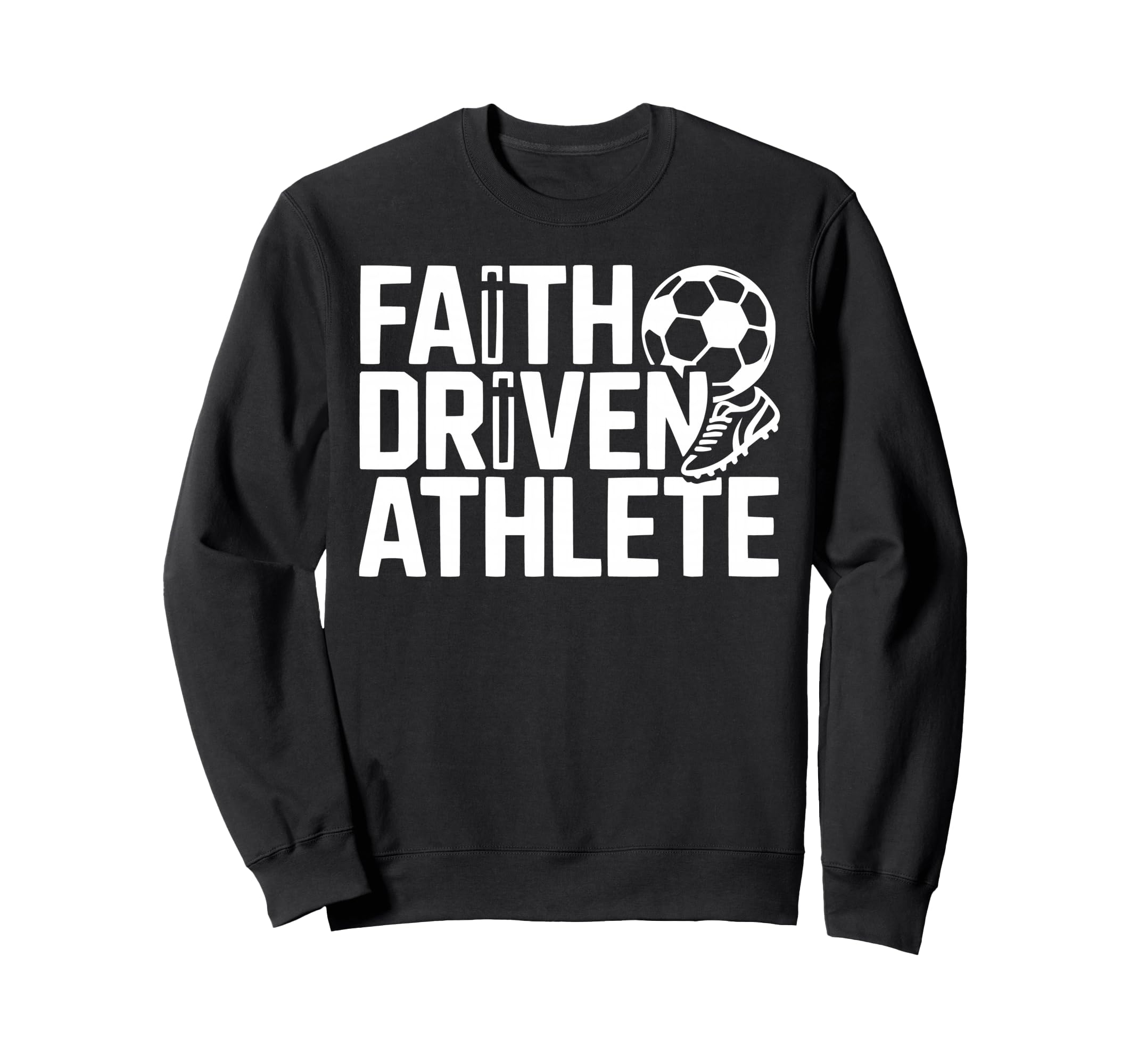 Christian Soccer Player Religious Sweatshirt - Custom Art Print Men Women