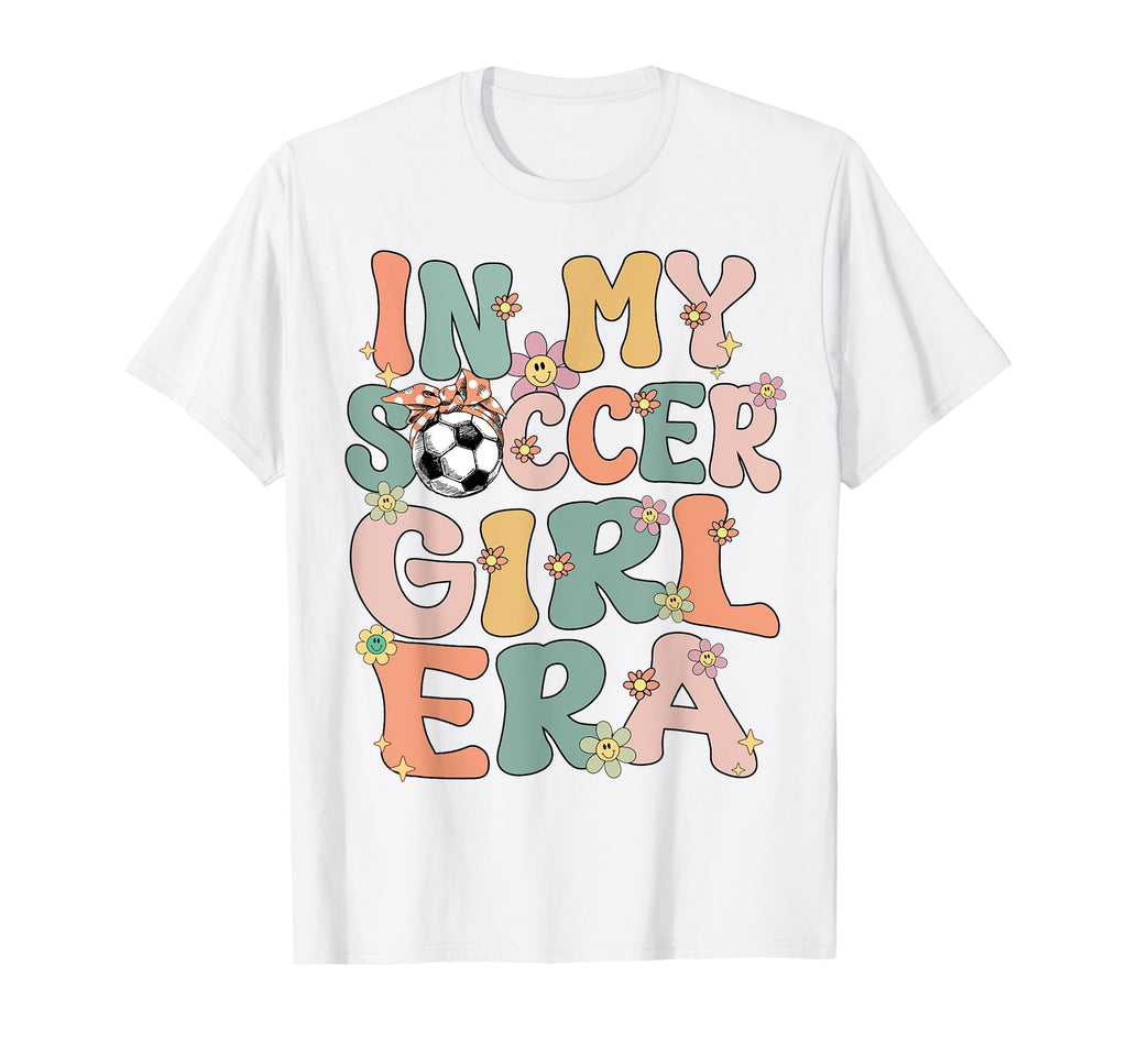 My Soccer Era Groovy Soccer Soccer T-Shirt - Trendy Graphic Unisex