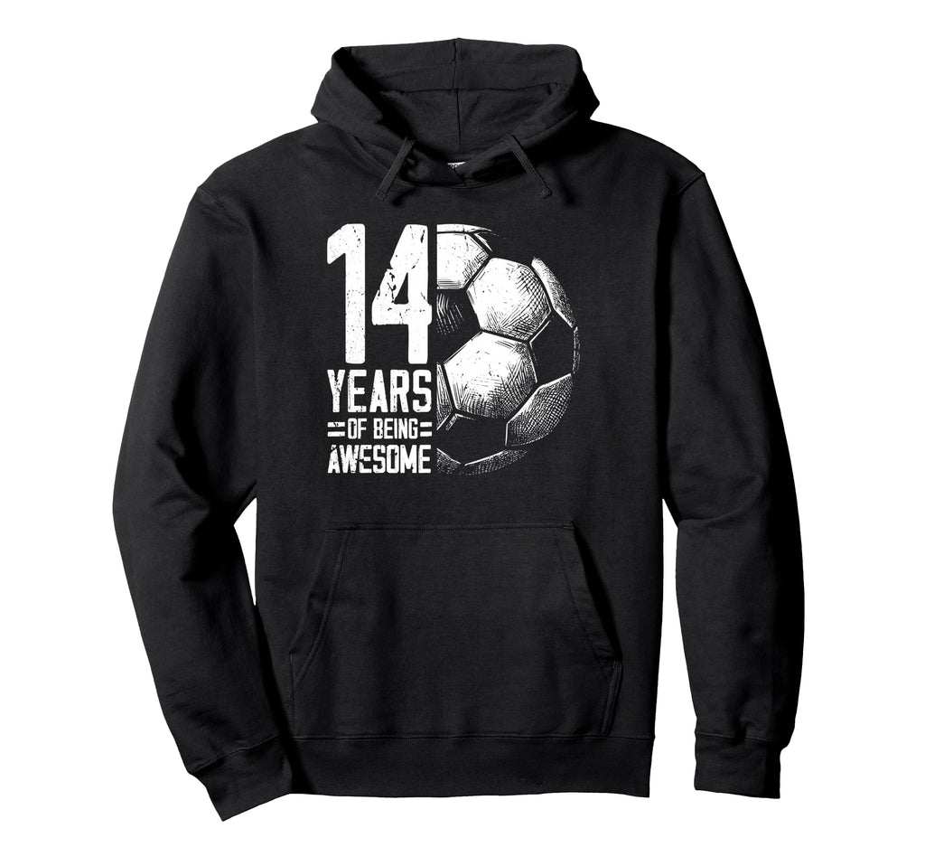 14Th Birthday Soccer Player Football Hoodie - Custom Art Print for Adults
