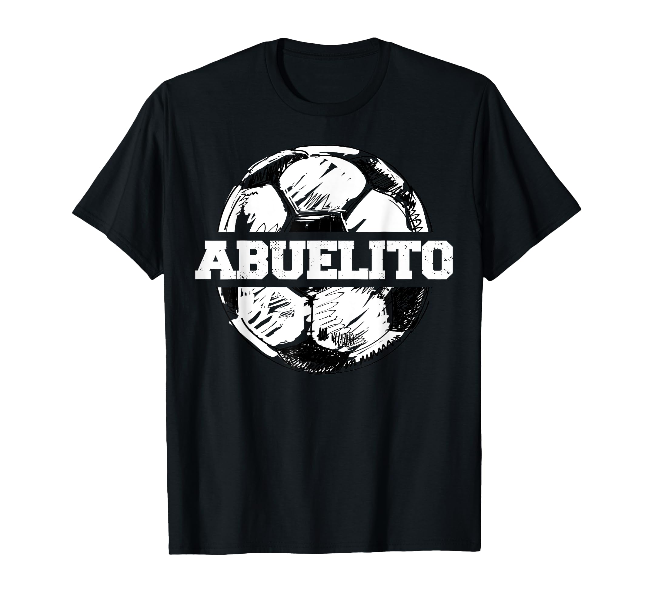 Soccer Abuelito Soccer Ball Split T-Shirt - Fun Novelty Design Men Women