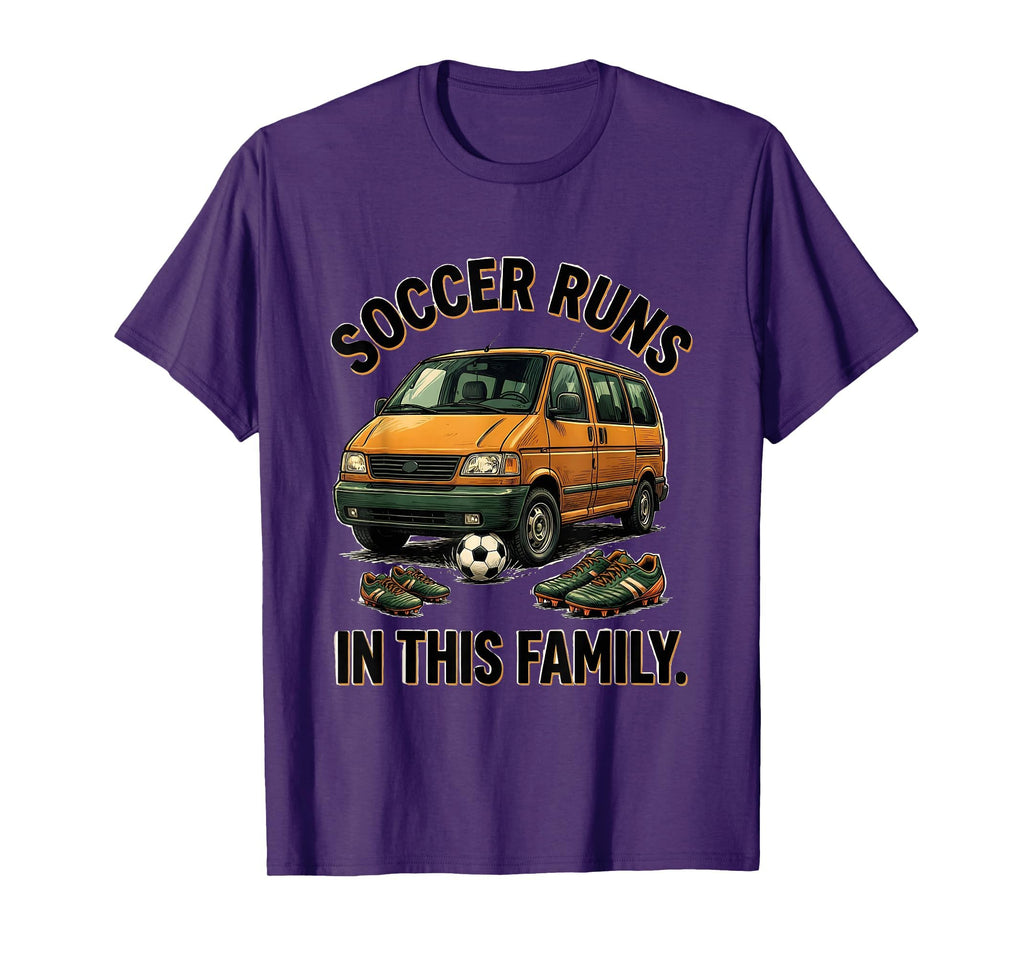 Soccer Runs This Family Soccer Mom T-Shirt - Unique Graphic Men Women