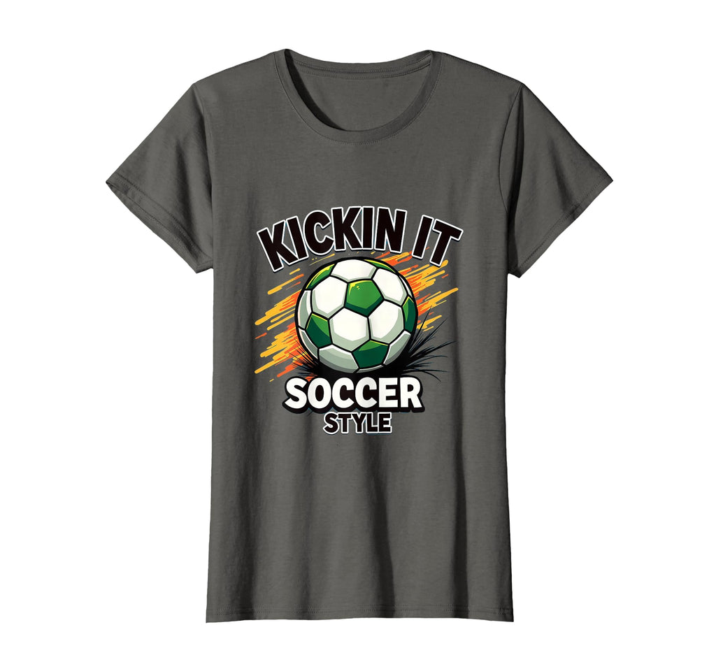 Kickin It Soccer Soccer T-Shirt - Unique Graphic for Adults