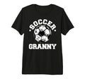 Soccer Granny Soccer Ball Distressed T-Shirt - Novelty Apparel Men Women
