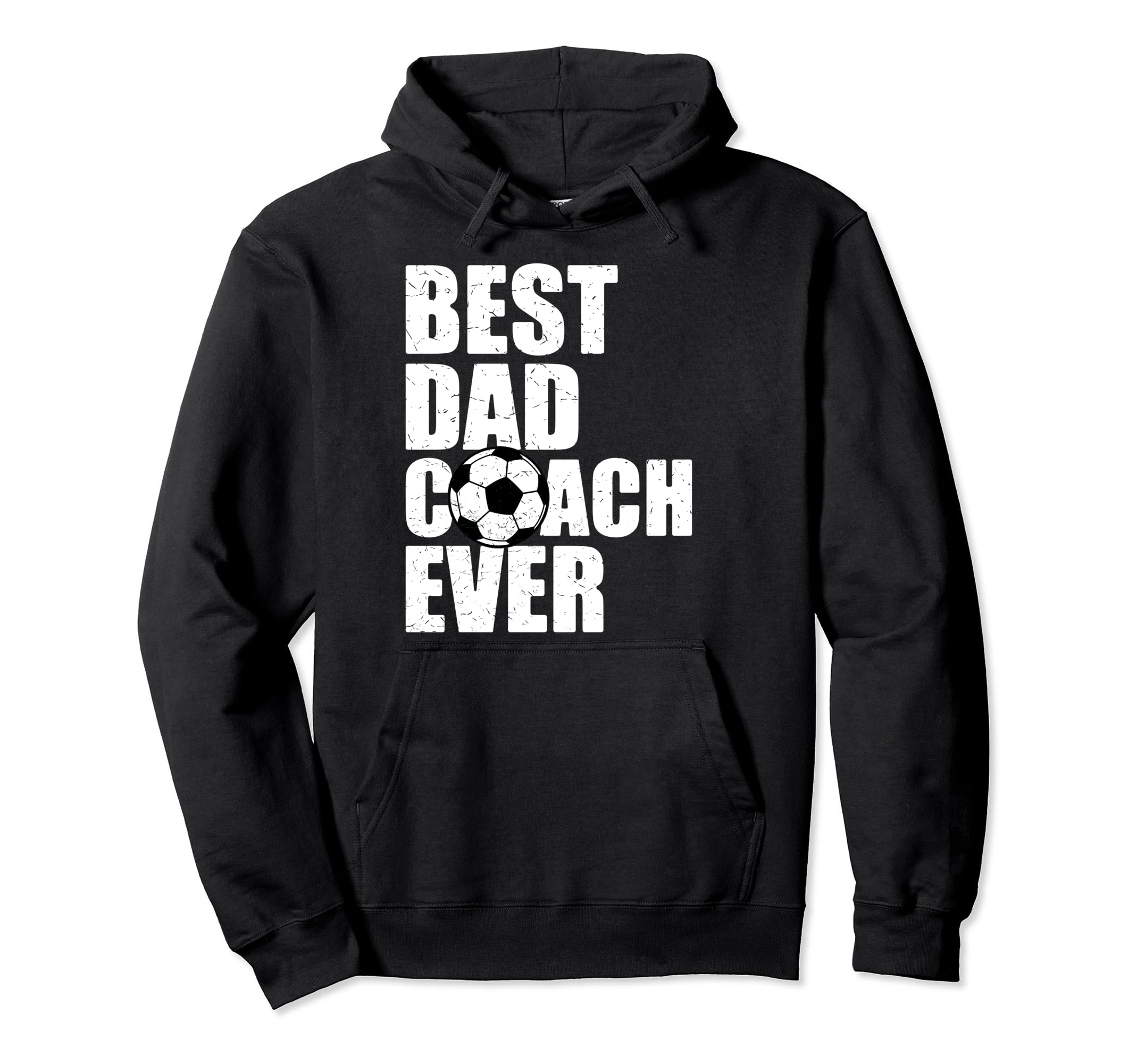 Best Dad Coach Ever Soccer Father Hoodie - Aesthetic Graphic for Adults