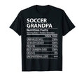 Soccer Grandpa Nutrition Facts T-Shirt - Fun Novelty Design for Adults