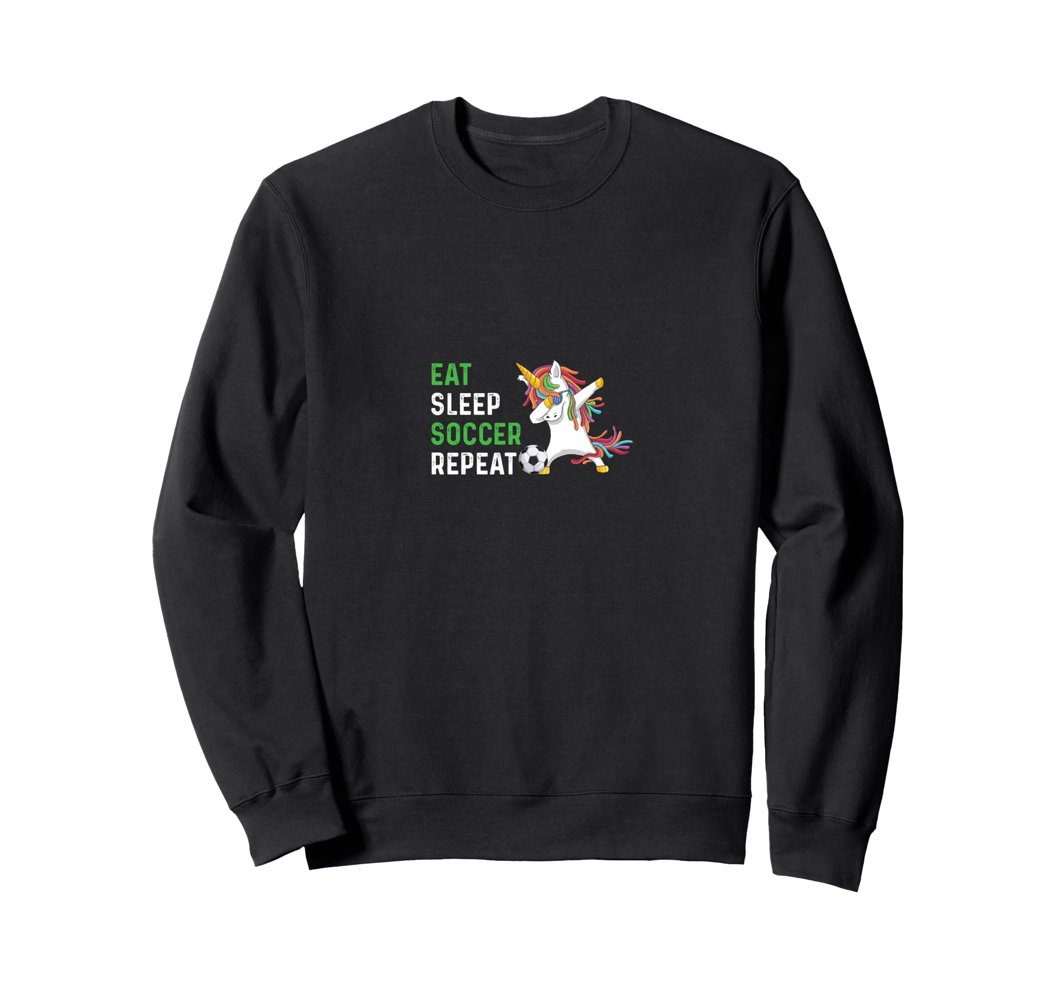 Funny Eat Sleep Soccer Repeat Sweatshirt - Trendy Graphic Unisex