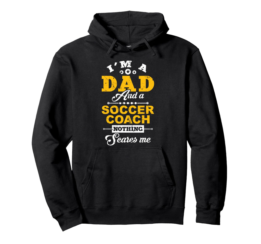 Im Dad And Soccer Coach Happy Fathers Day Hoodie - Minimalist Print Unisex