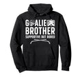 Hockey Goalie Brother Supportive Ice Hoodie - Streetwear Style Unisex